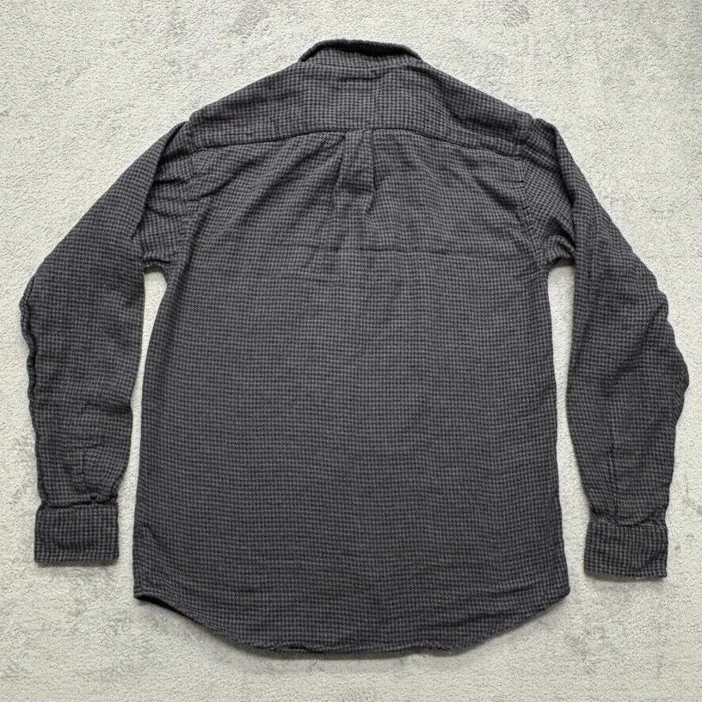 Croft and Barrow Button Down Long Sleeve Shirt Mens Small Gray Cotton‎ Casual